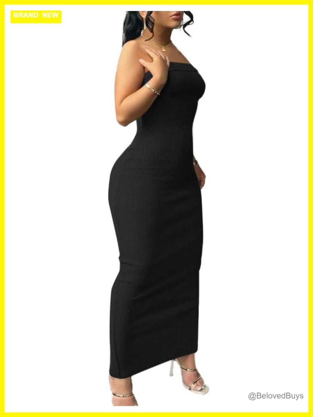 Women Summer Bodycon Maxi Dress Strapless Casual Party Long Sundress